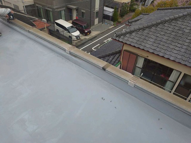 笠木内部　雨漏り