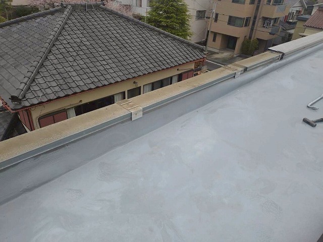 笠木カバー撤去