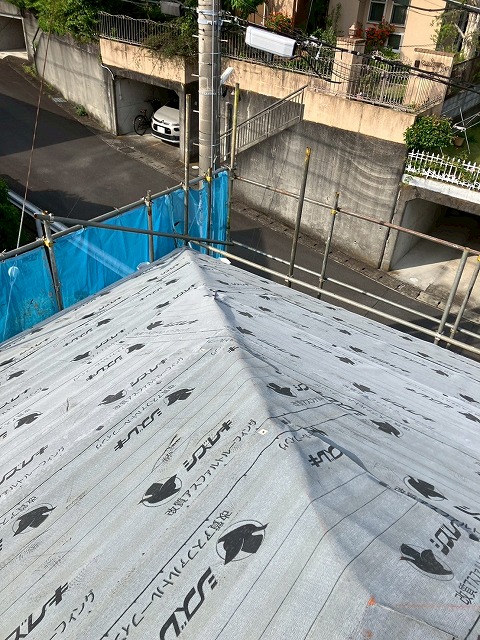 ルーフィング敷設