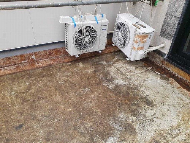 シート防水撤去後