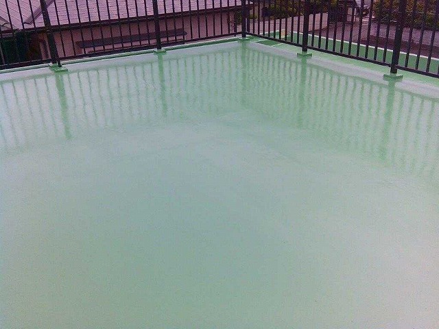 屋上防水工事施工後