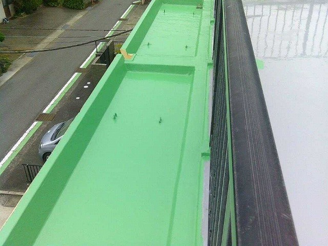 陸屋根防水工事施工後