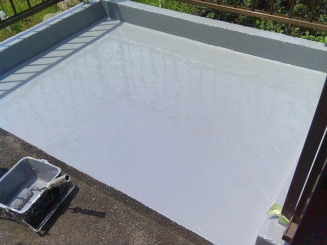 防水塗装施工後