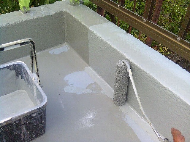 防水塗装塗布作業