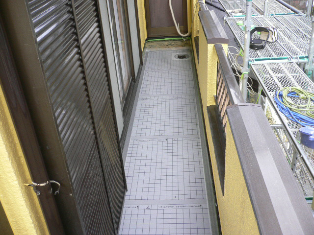 三島市ベランダウレタン防水