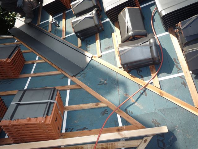 沼津市　瓦屋根から平瓦葺き替え