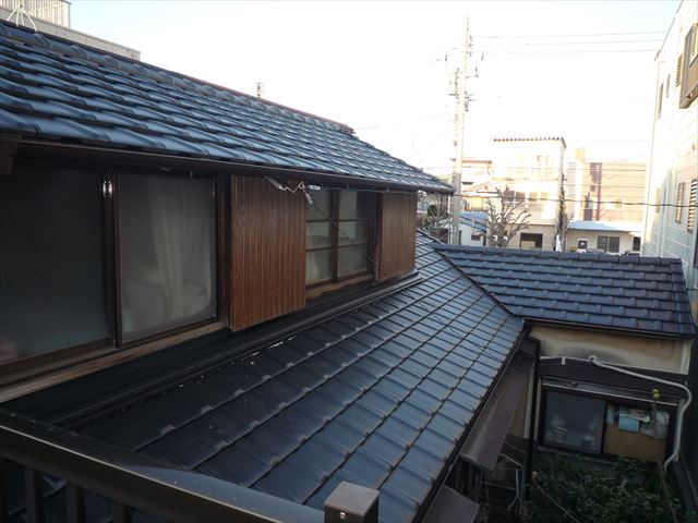沼津市　平瓦に葺き替え