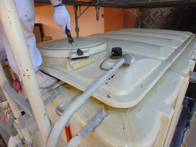 三島市給水槽塗装