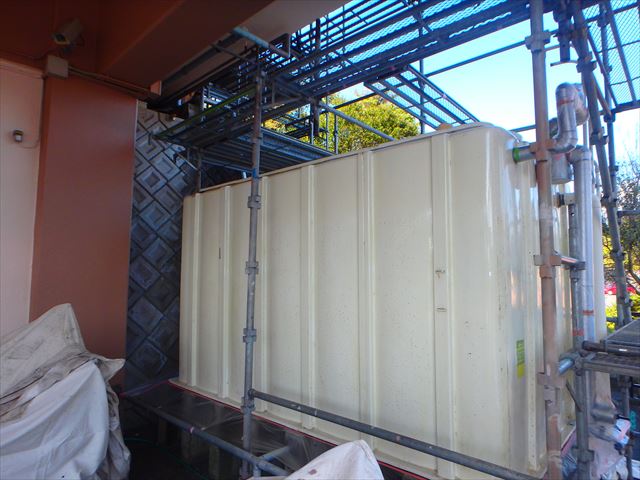 三島市給水槽塗装