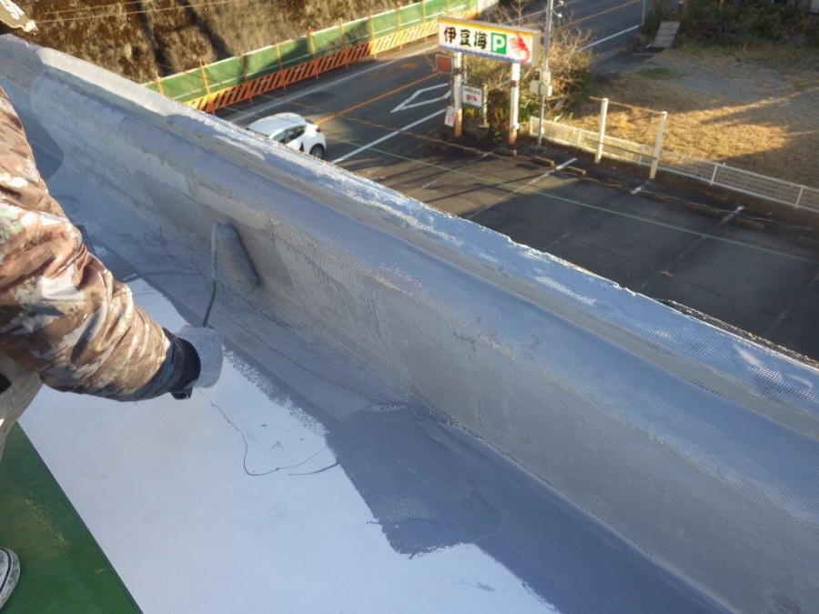 通気緩衝工法の施工面