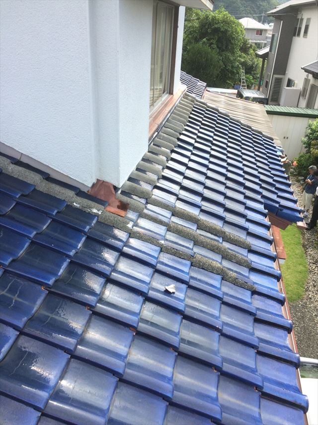 沼津市陶器瓦屋根現地調査