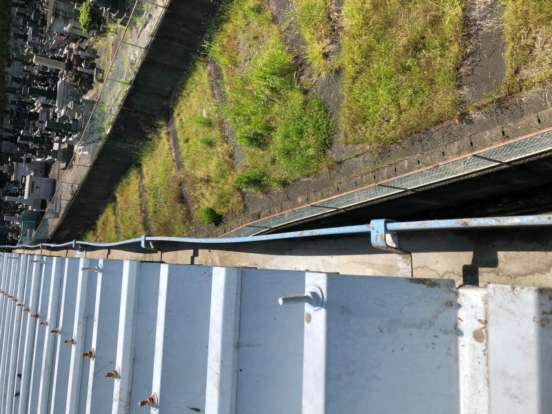 沼津市折半屋根雨樋