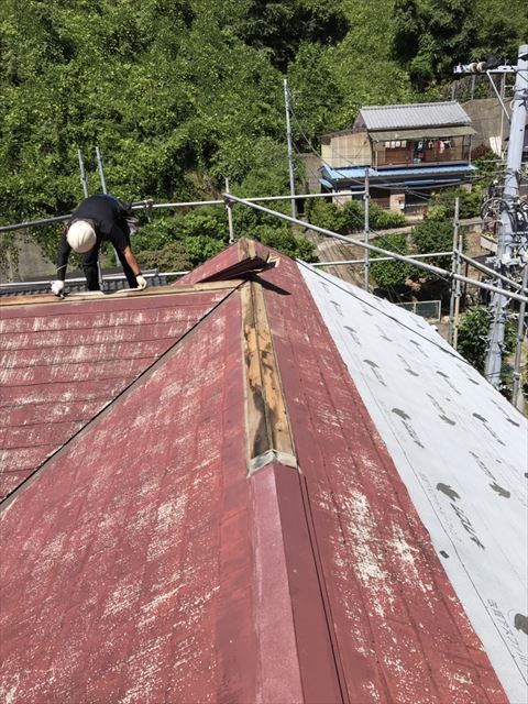 沼津市棟撤去作業