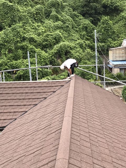 沼津市コロニアル屋根重ね