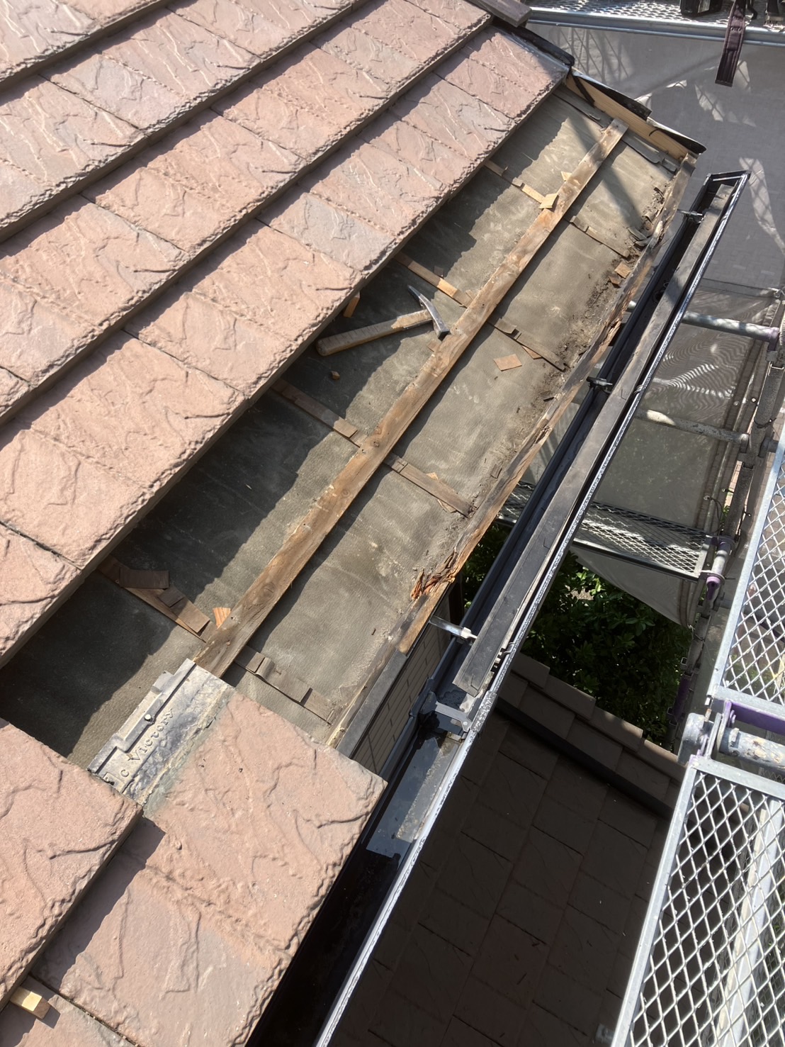 施工前の傷み部分