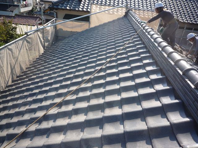 沼津市　瓦屋根葺き替え