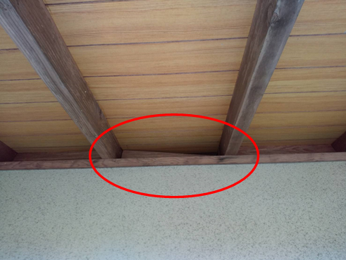 函南雨漏り木材ズレ