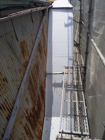 熱海外階段施工