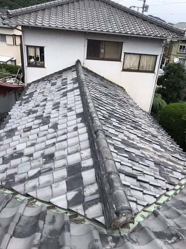 沼津市瓦屋根雨漏り