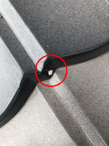 長泉瓦屋根釘浮き