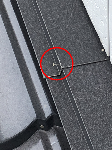 長泉棟板金釘浮き