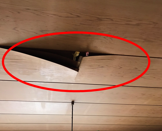 沼津市雨漏り天井