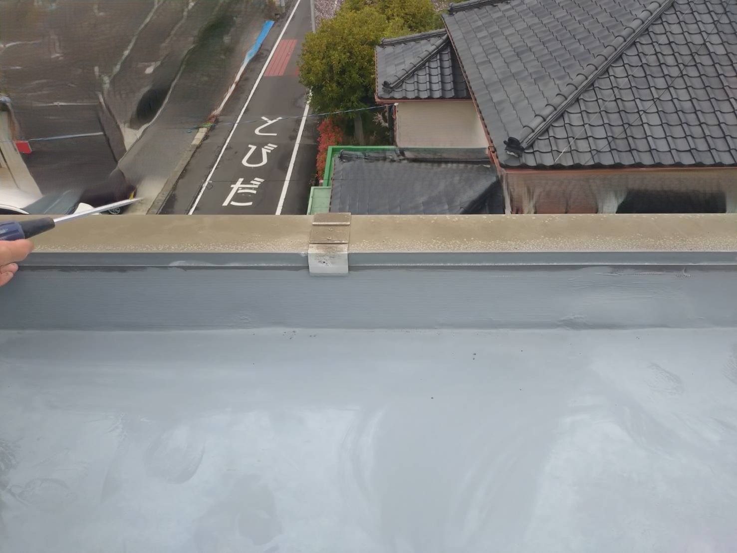 笠木カバー内部