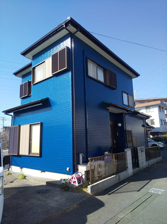 三島市屋根外壁塗装完了