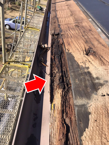 伊豆市屋根補修野地板腐食