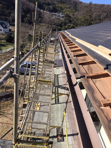 伊豆市屋根補修野地板交換