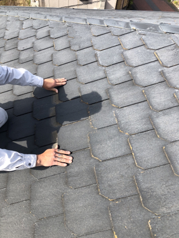 函南町スレート応急処置