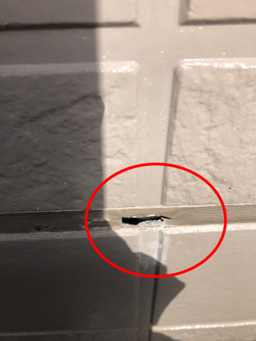 函南町外壁コーキング劣化