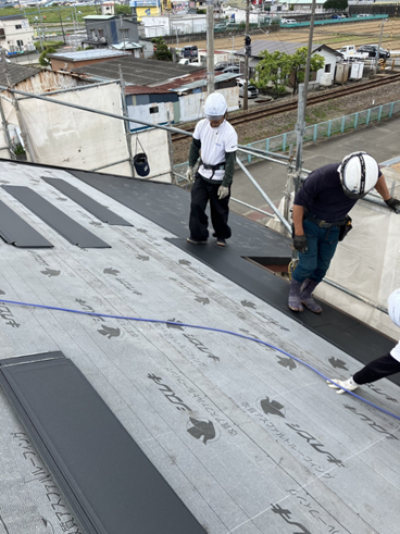 函南町葺き替えガルバ鋼板