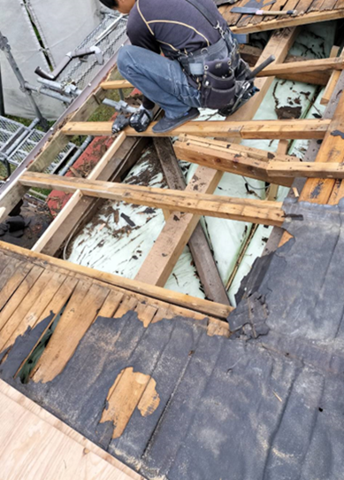 小山町 下地補修雨漏り