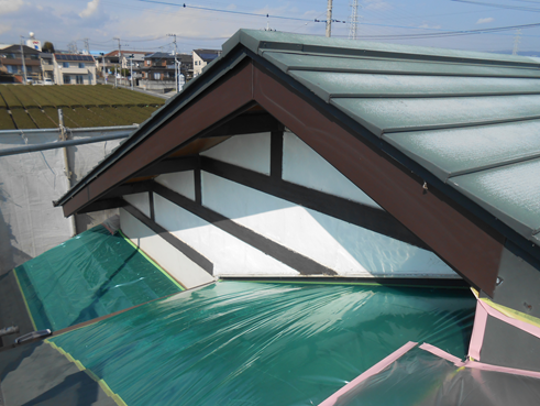 沼津市軒天補修後
