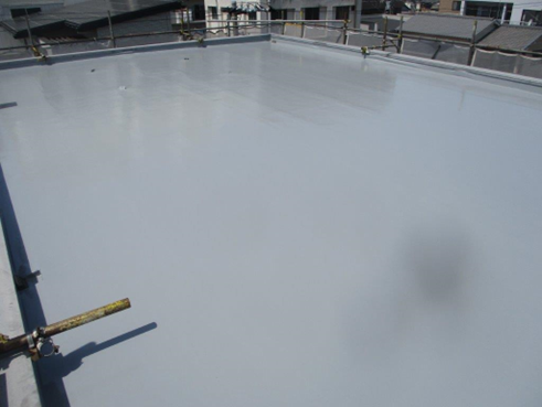 陸屋根防水工事　完成