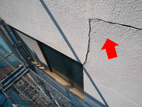 沼津市ビル外壁クラック