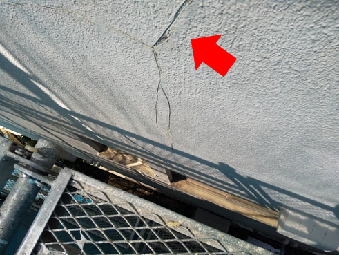 沼津市クラック外壁ビル