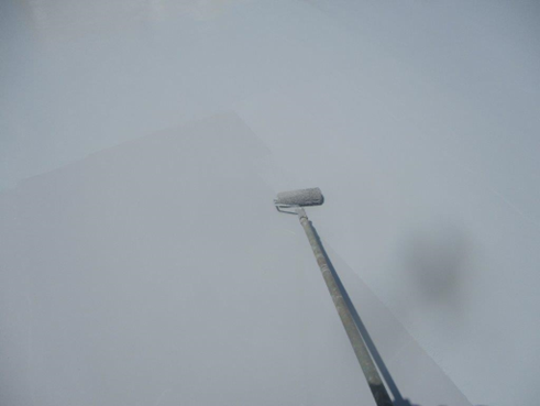 防水工事　トップコート塗布