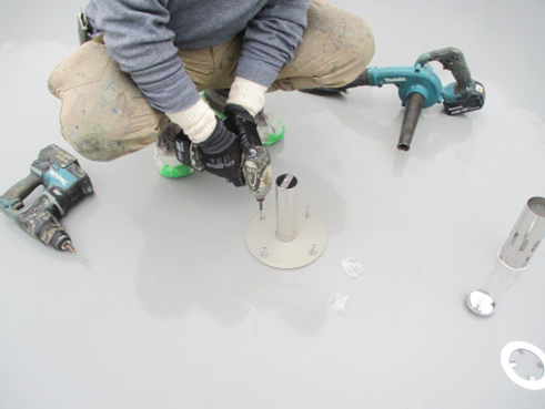 沼津市屋上脱気筒設置