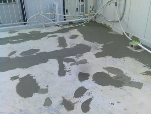 沼津市屋上雨漏り下地