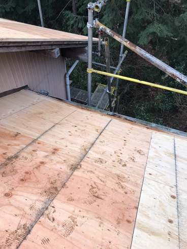 沼津市瓦屋根葺き替え野地板