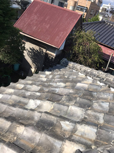 沼津市葺き直し瓦屋根