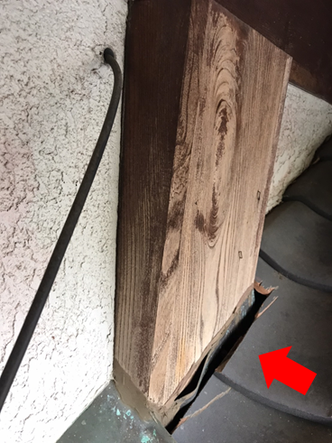 沼津市瓦屋根雨漏り隙間