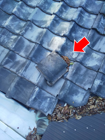 沼津市瓦屋根ズレ