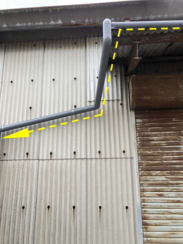 沼津市雨樋排水経路変更