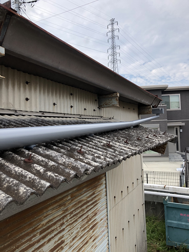 沼津市雨樋設置後