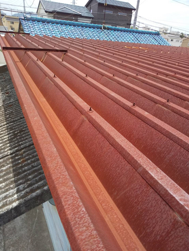 沼津市倉庫折板屋根