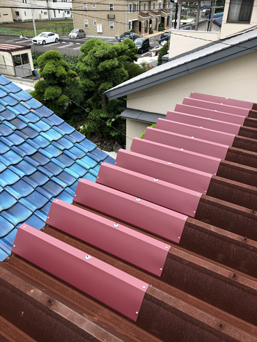 沼津市倉庫折板屋根補修後