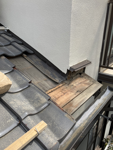 沼津市雨漏り瓦撤去